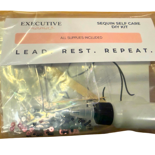 Executive Mama Elephant Sequin Self-Care Kit (5x7)