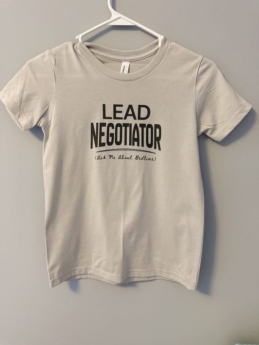 Lead Negotiator. — Kids Tee (Toddler + Youth)